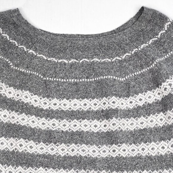 Banana Republic Fair Isle Pullover Sweater Angora Cotton Wool Blend Sz S - NWOT - Picture 2 of 8
